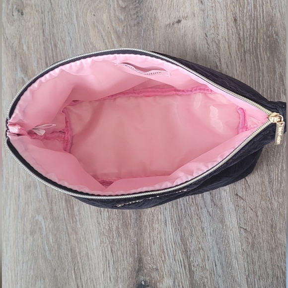 Juicy Couture Velour Black Embossed Cosmetic Bag - Picture 5 of 8